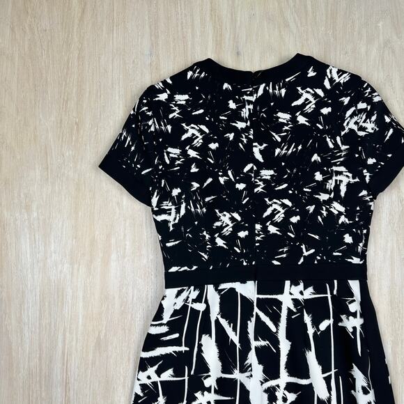 BCBGMaxazria Raquel Asymmetrical Hem Short Sleeve Party Mini Cocktail Dress 4 - Picture 12 of 14